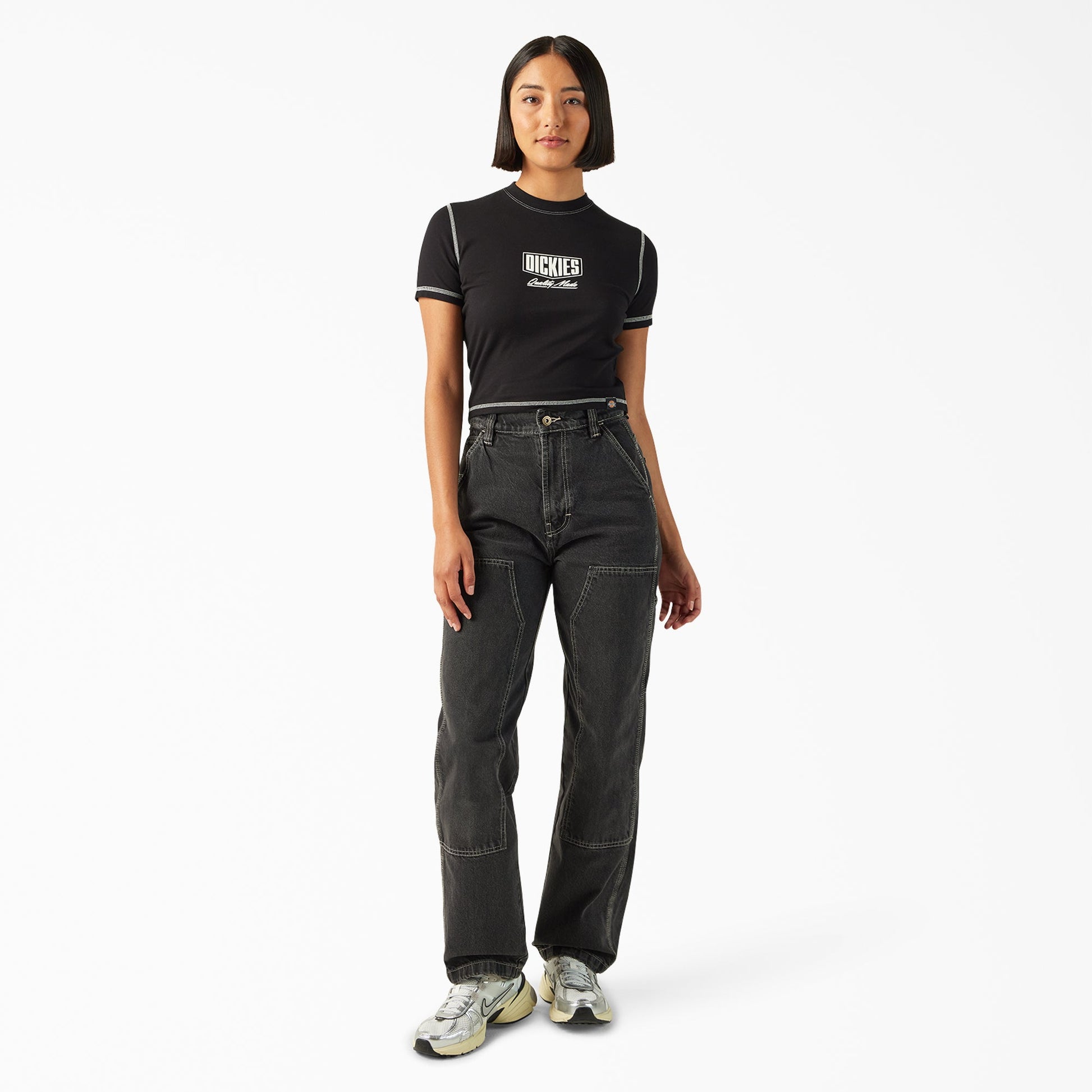 Dickies Women's Madison Loose Fit Double Knee Jeans