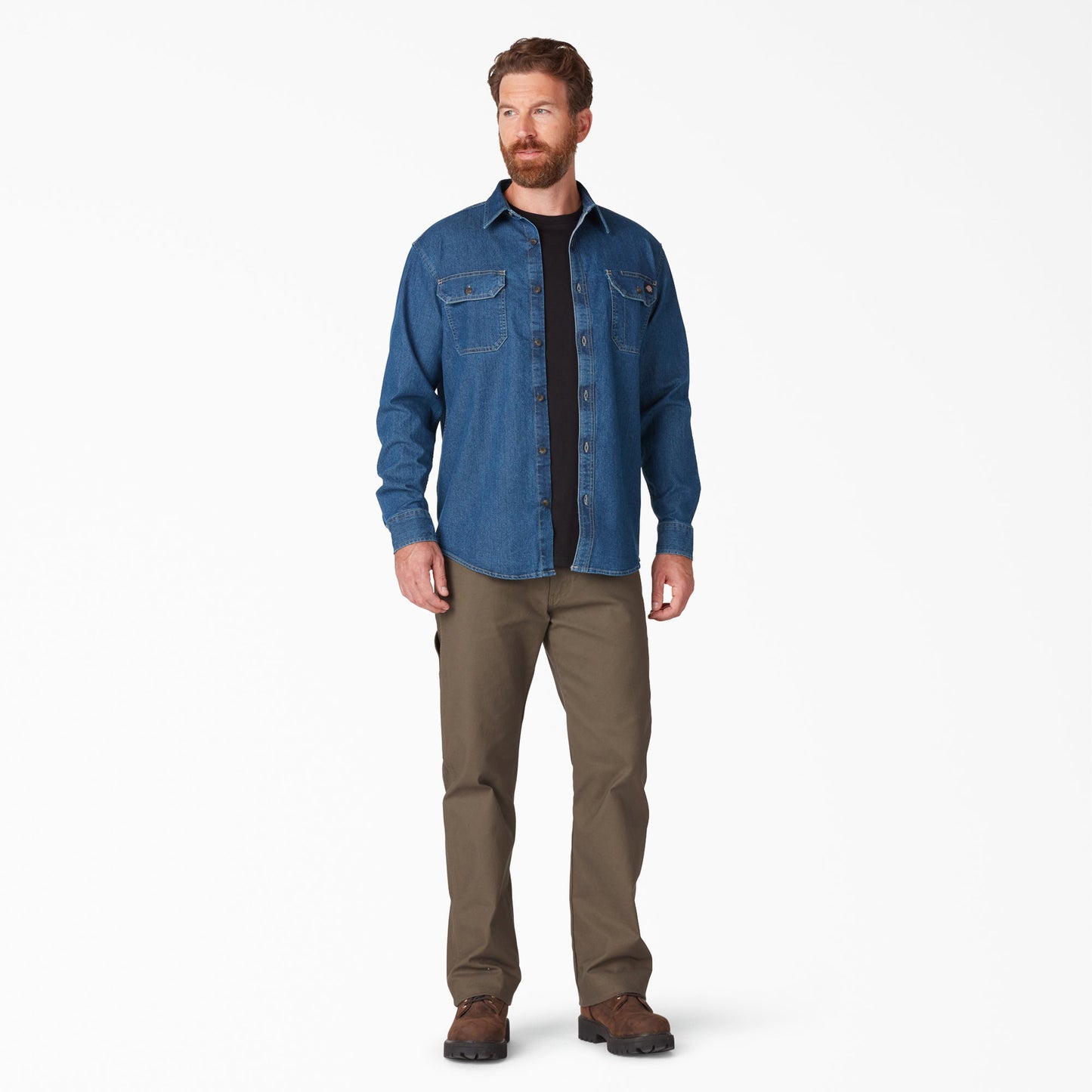 Dickies FLEX Denim Long Sleeve Shirt