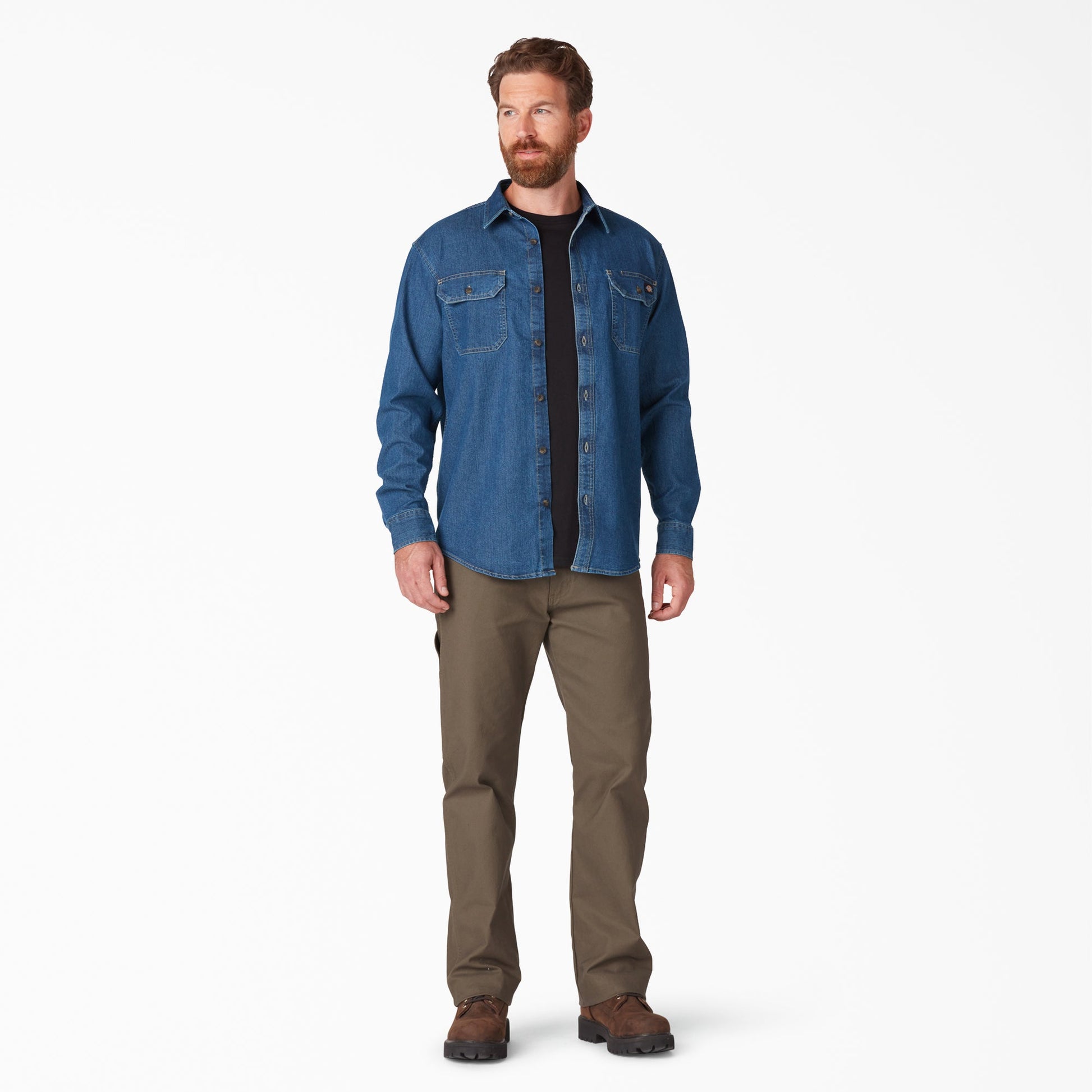Dickies FLEX Denim Long Sleeve Shirt