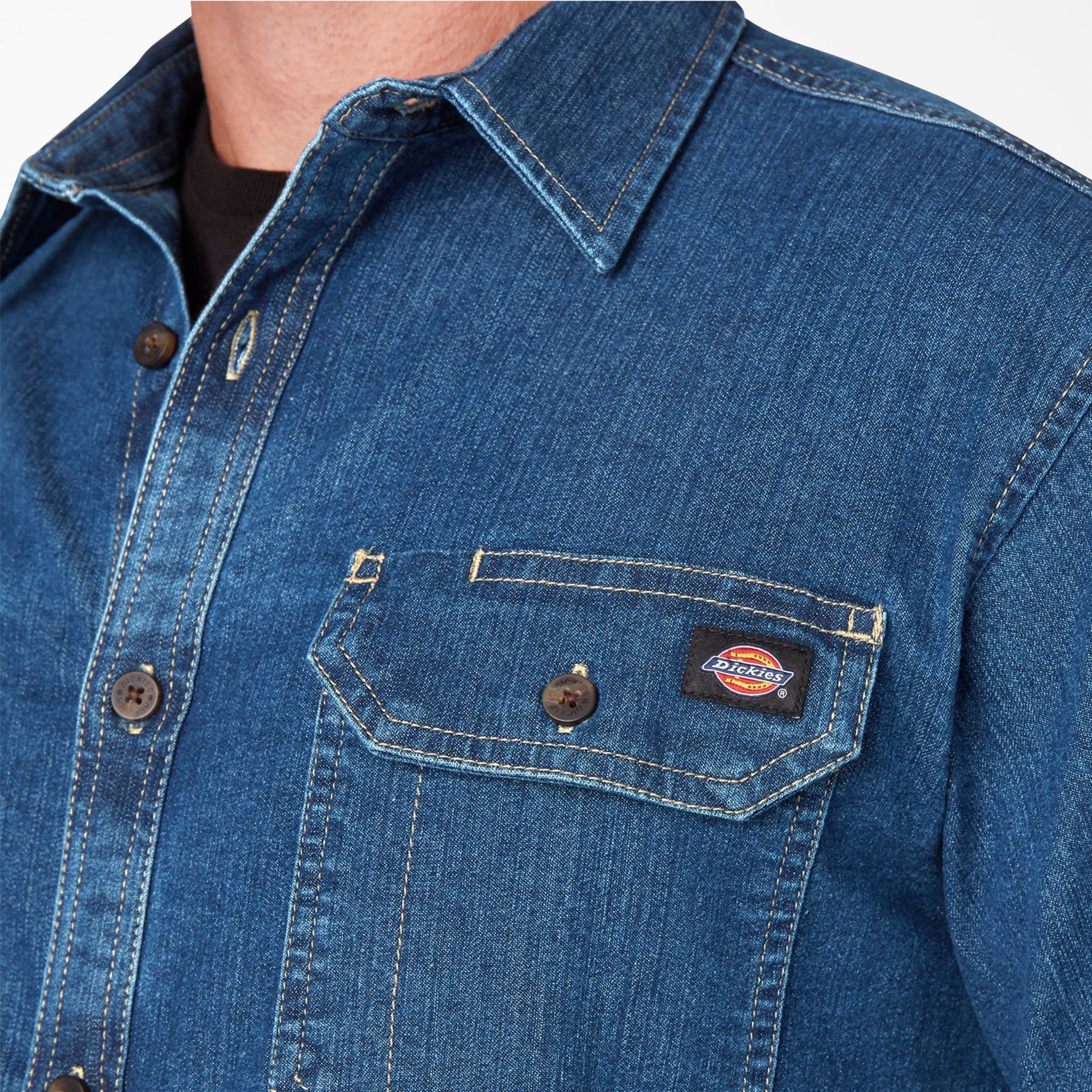 Dickies FLEX Denim Long Sleeve Shirt