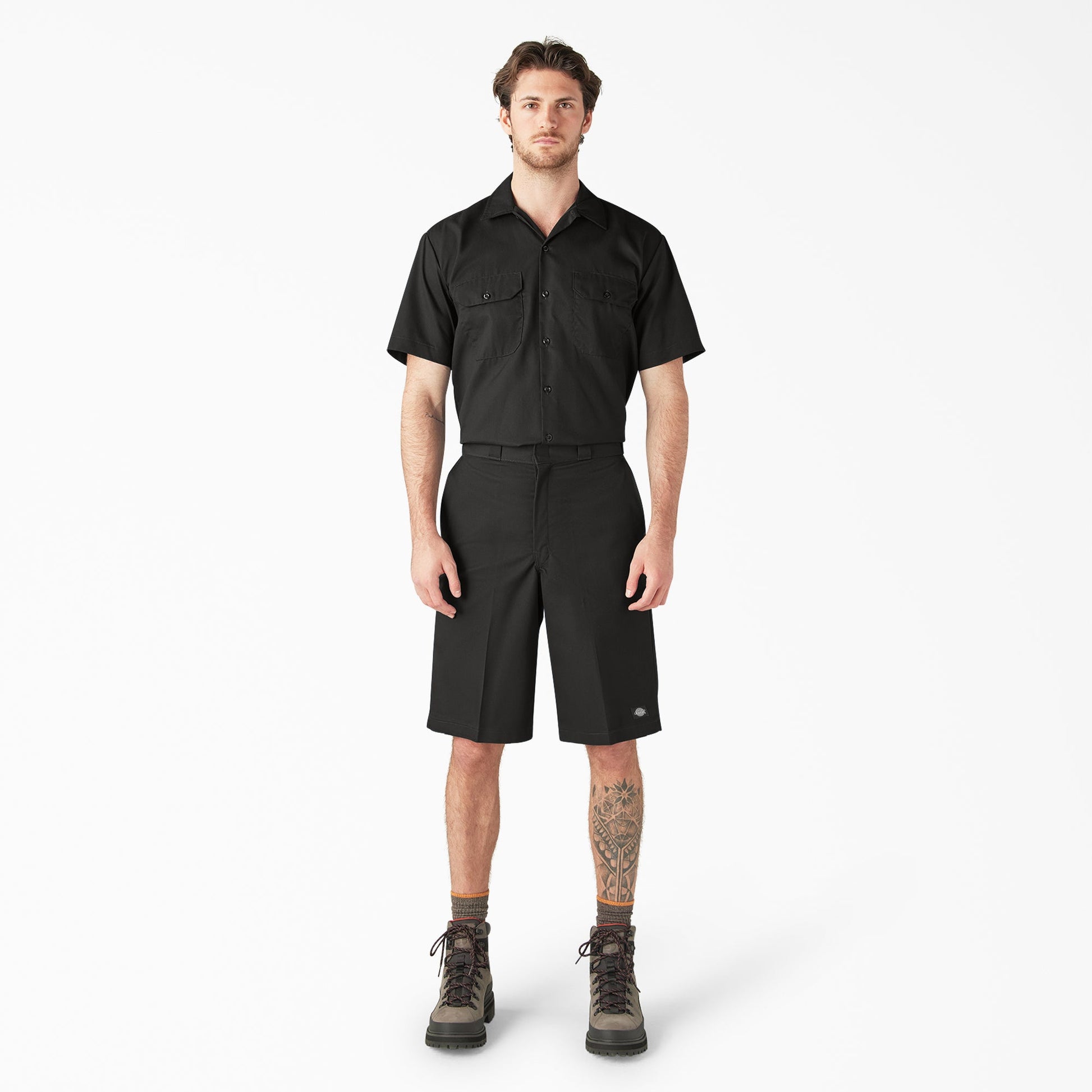 Dickies Loose Fit Flat Front Work Shorts, 13"