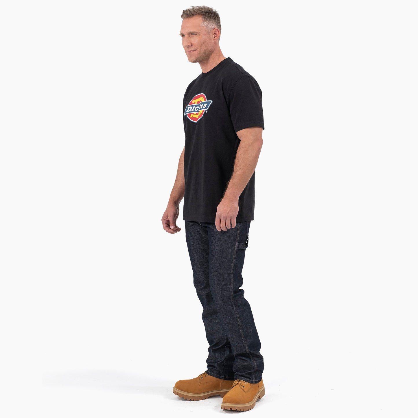 Dickies Short Sleeve Tri-Color Logo Graphic T-Shirt