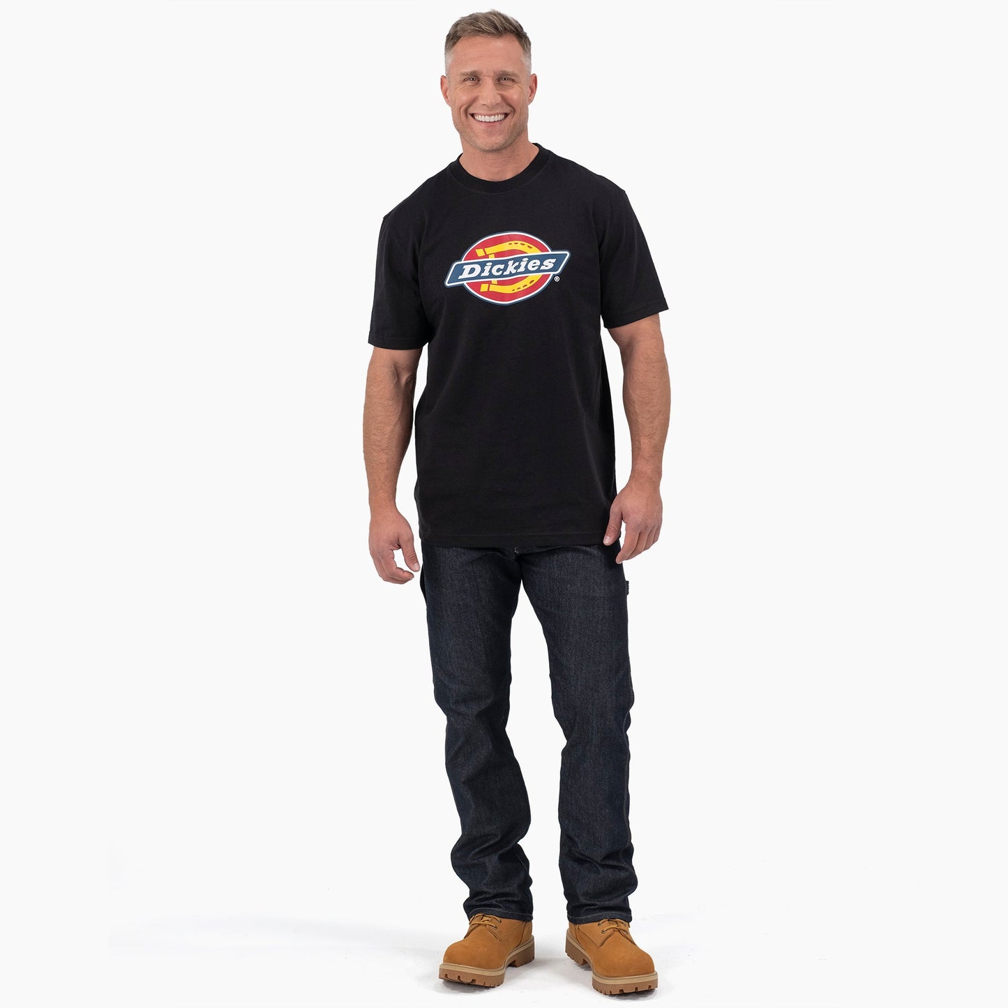 Dickies Short Sleeve Tri-Color Logo Graphic T-Shirt