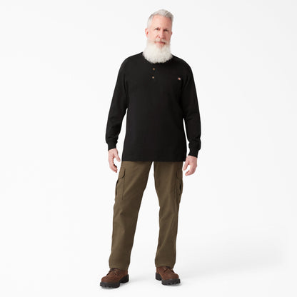 Dickies Heavyweight Long Sleeve Henley T-Shirt