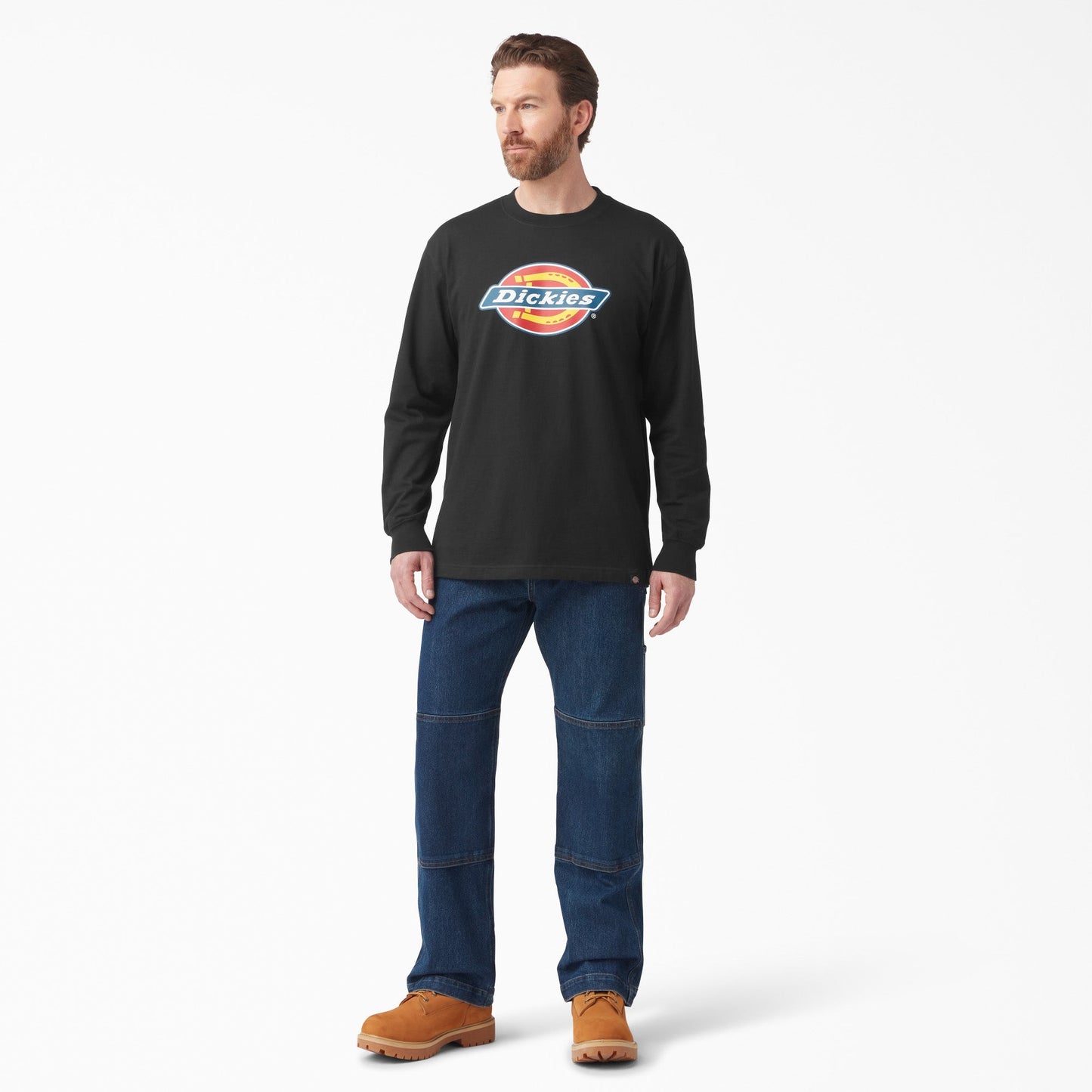 Dickies Tri-Color Logo Graphic Long Sleeve T-Shirt