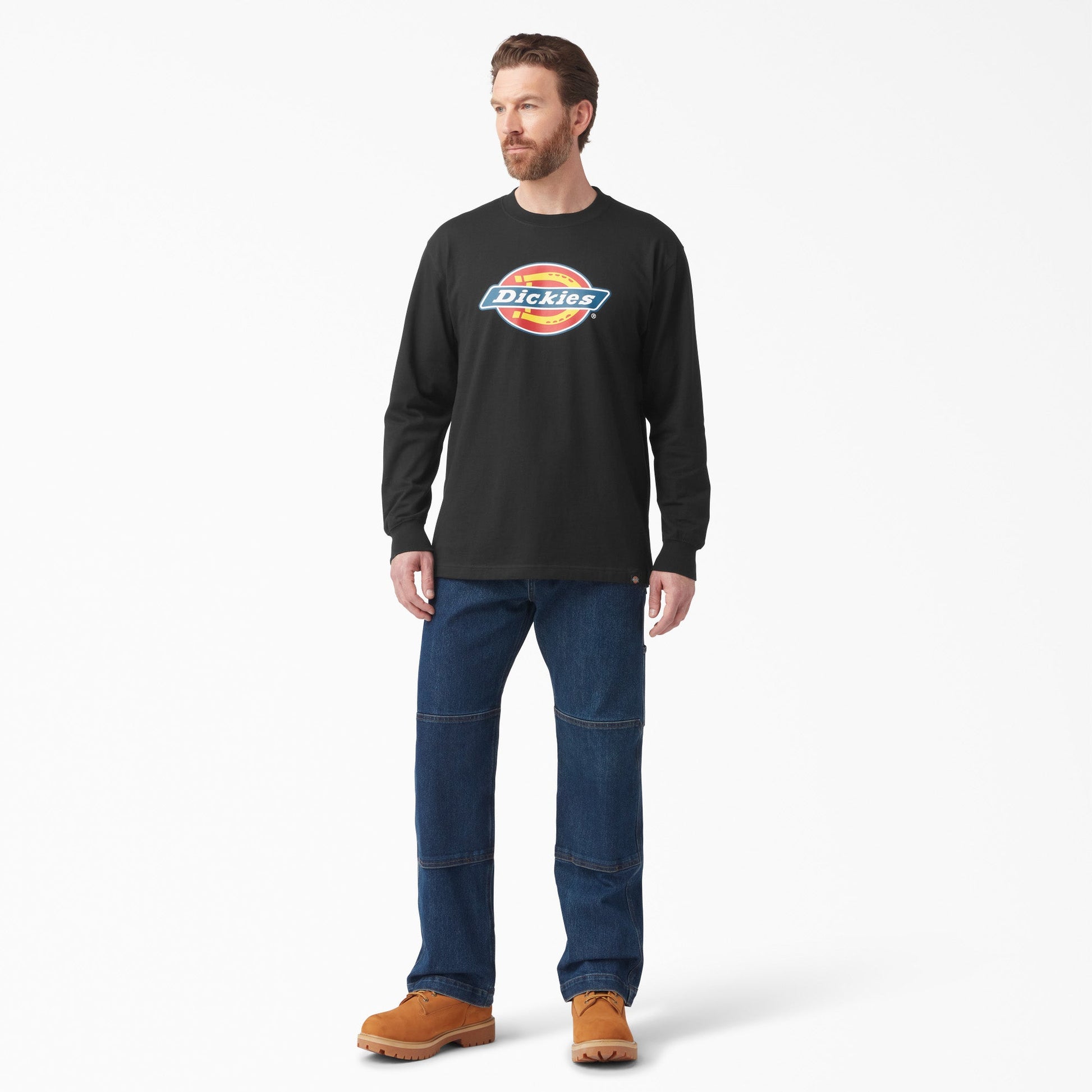 Dickies Tri-Color Logo Graphic Long Sleeve T-Shirt