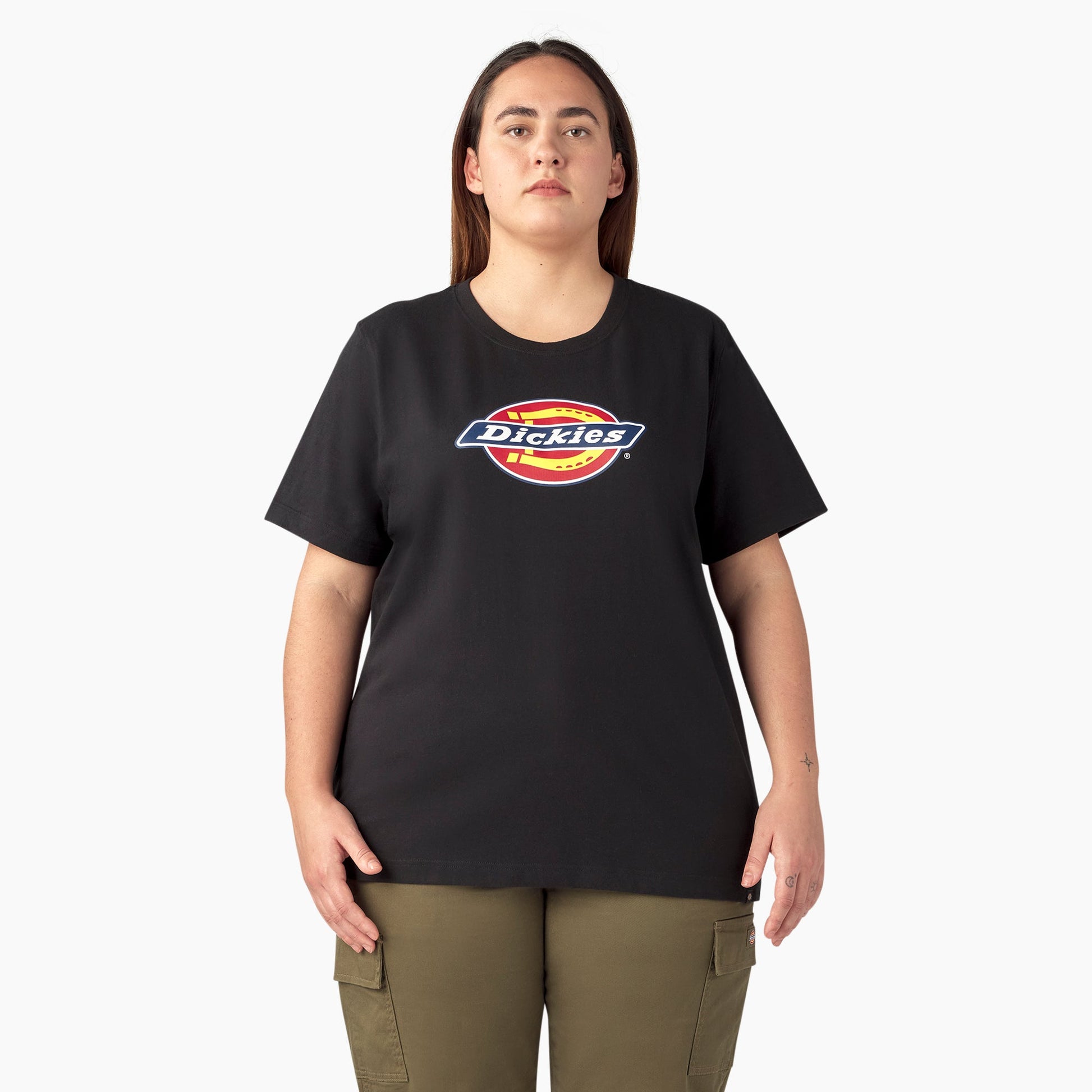 Dickies Women's Plus Heavyweight Logo T-Shirt