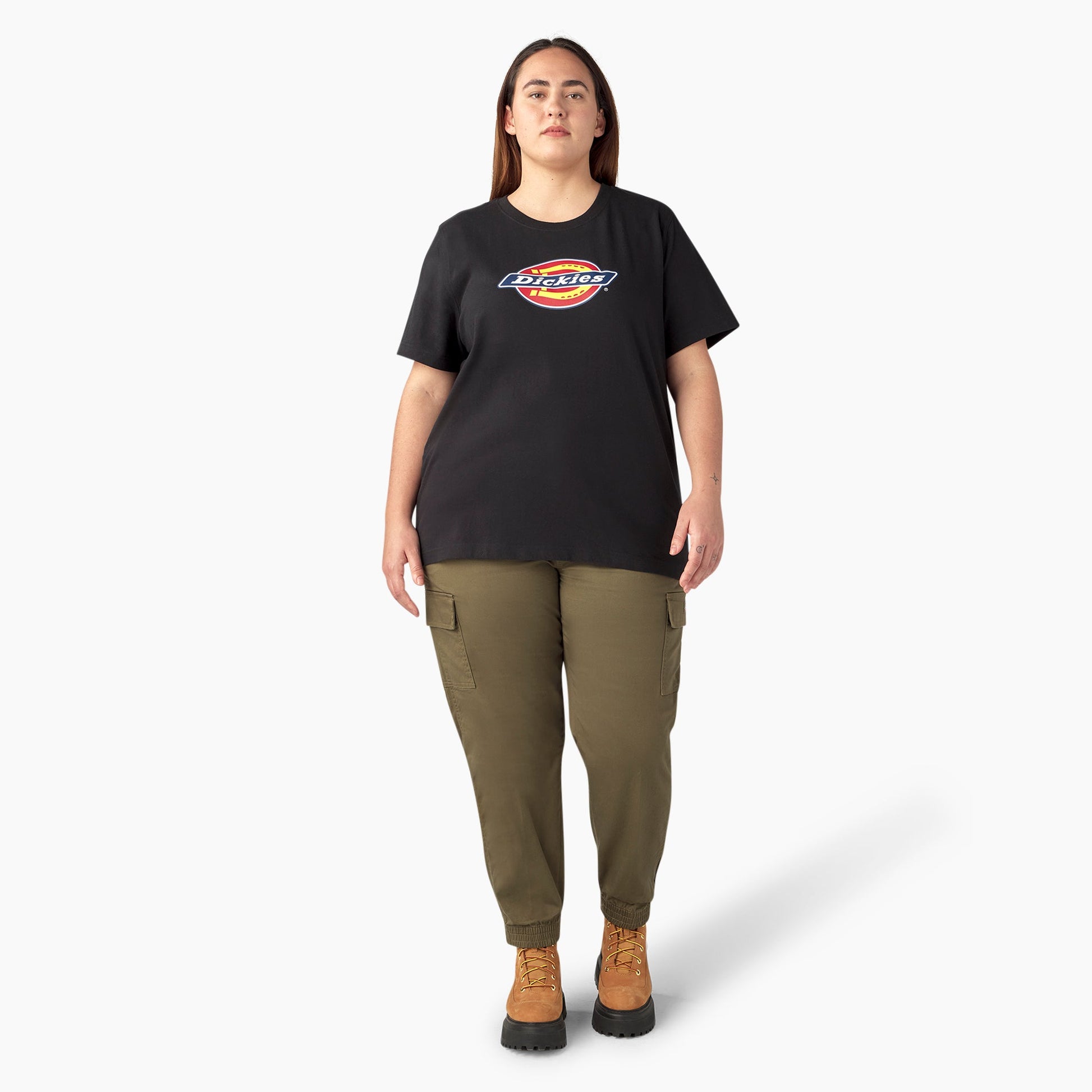 Dickies Women's Plus Heavyweight Logo T-Shirt