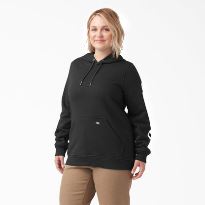 Dickies Women's Plus Water Repellent Sleeve Logo Hoodie