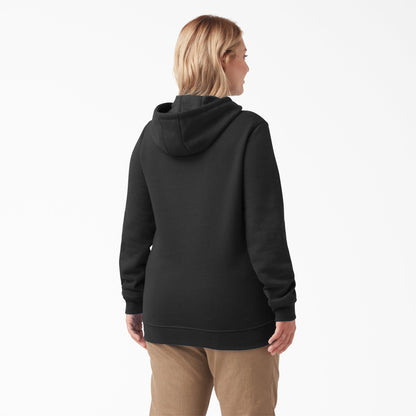 Dickies Women's Plus Water Repellent Sleeve Logo Hoodie