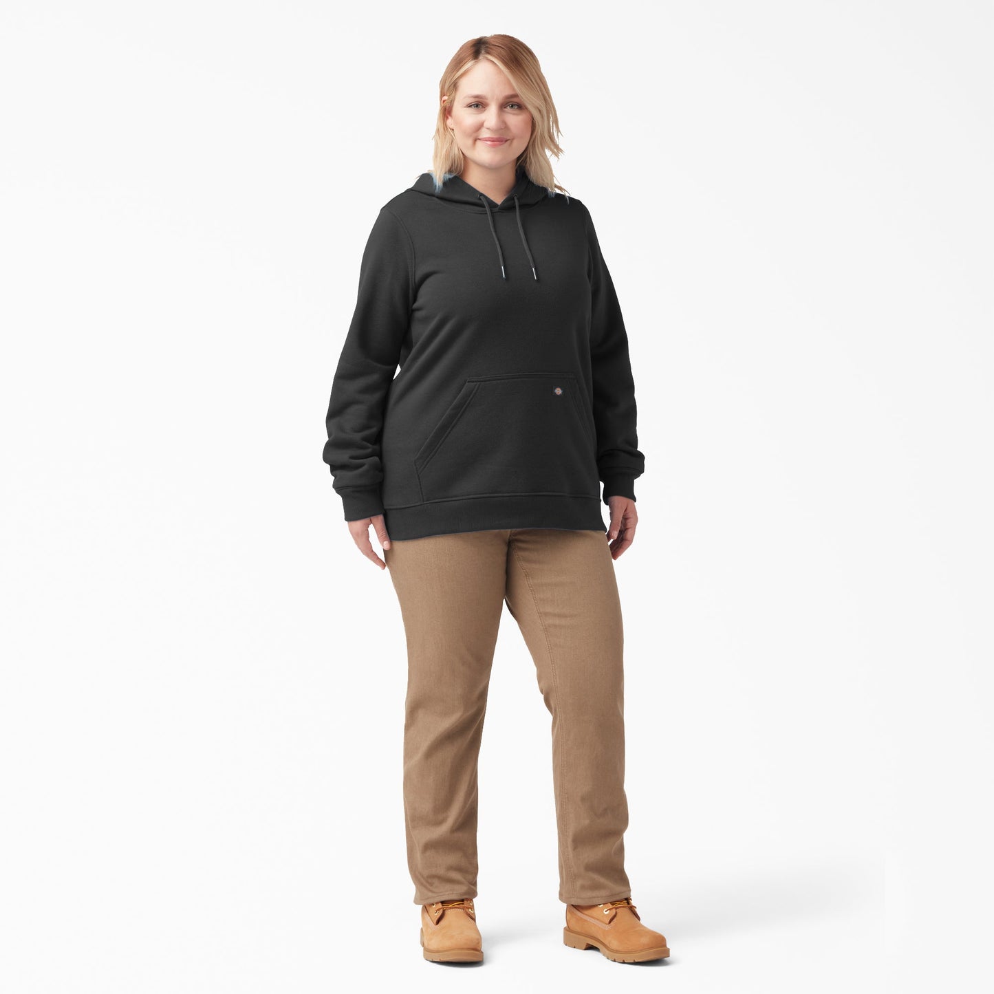Dickies Women's Plus Water Repellent Sleeve Logo Hoodie