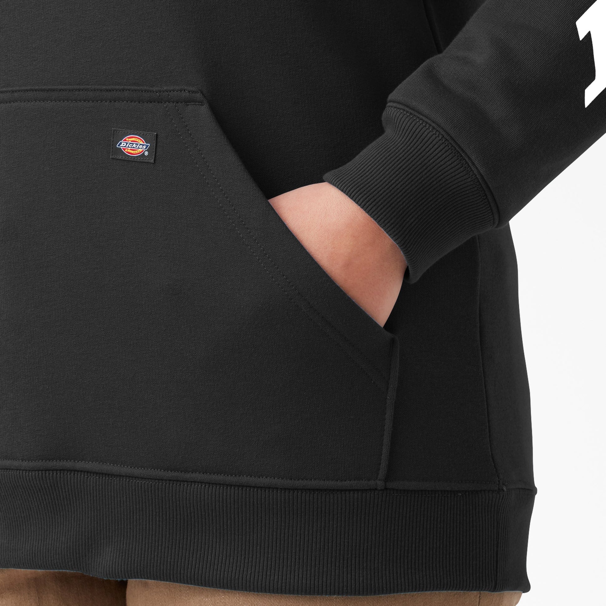 Dickies Women's Plus Water Repellent Sleeve Logo Hoodie