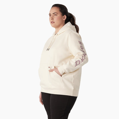 Dickies Women's Plus Water Repellent Sleeve Logo Hoodie