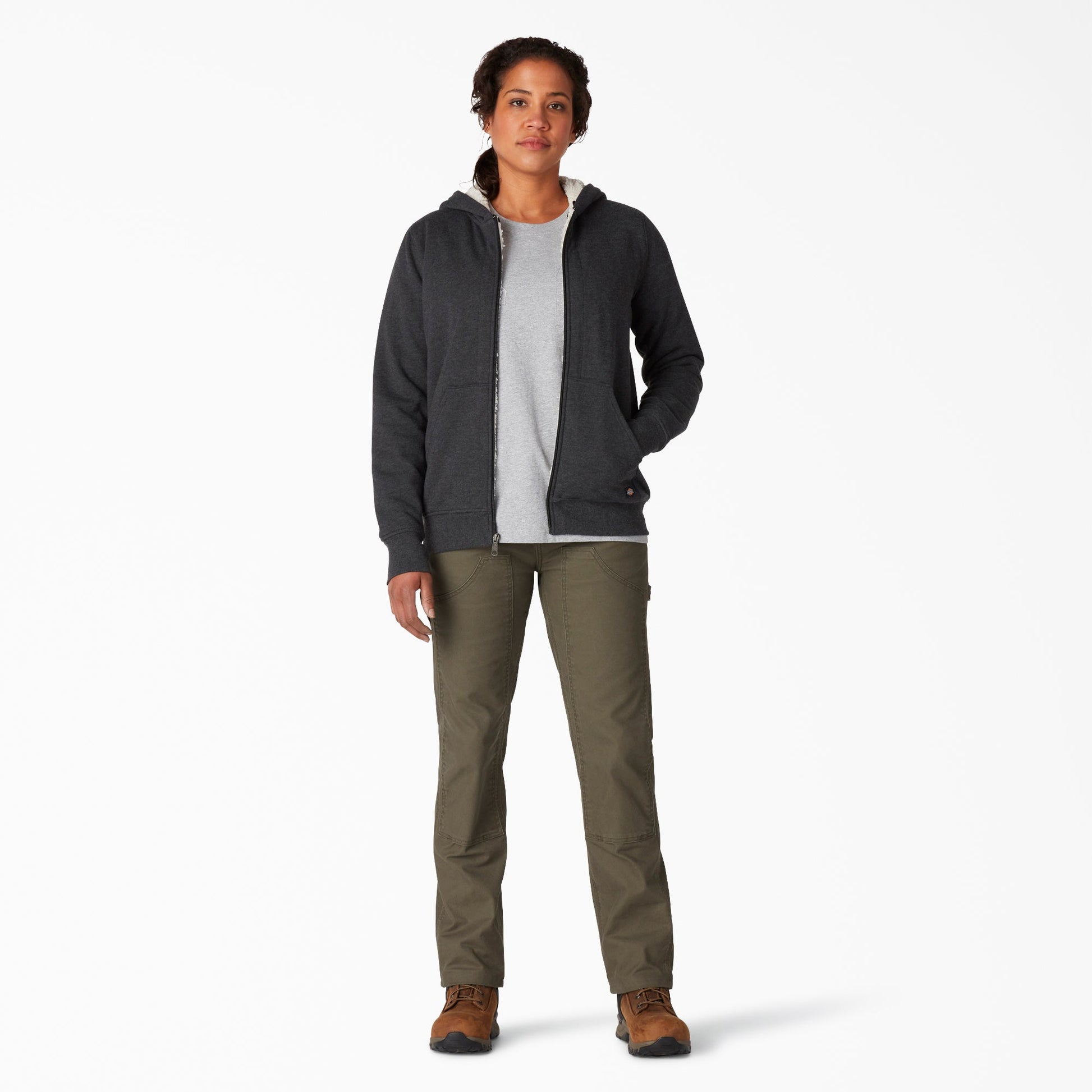 Dickies Women's High Pile Fleece Lined Hoodie