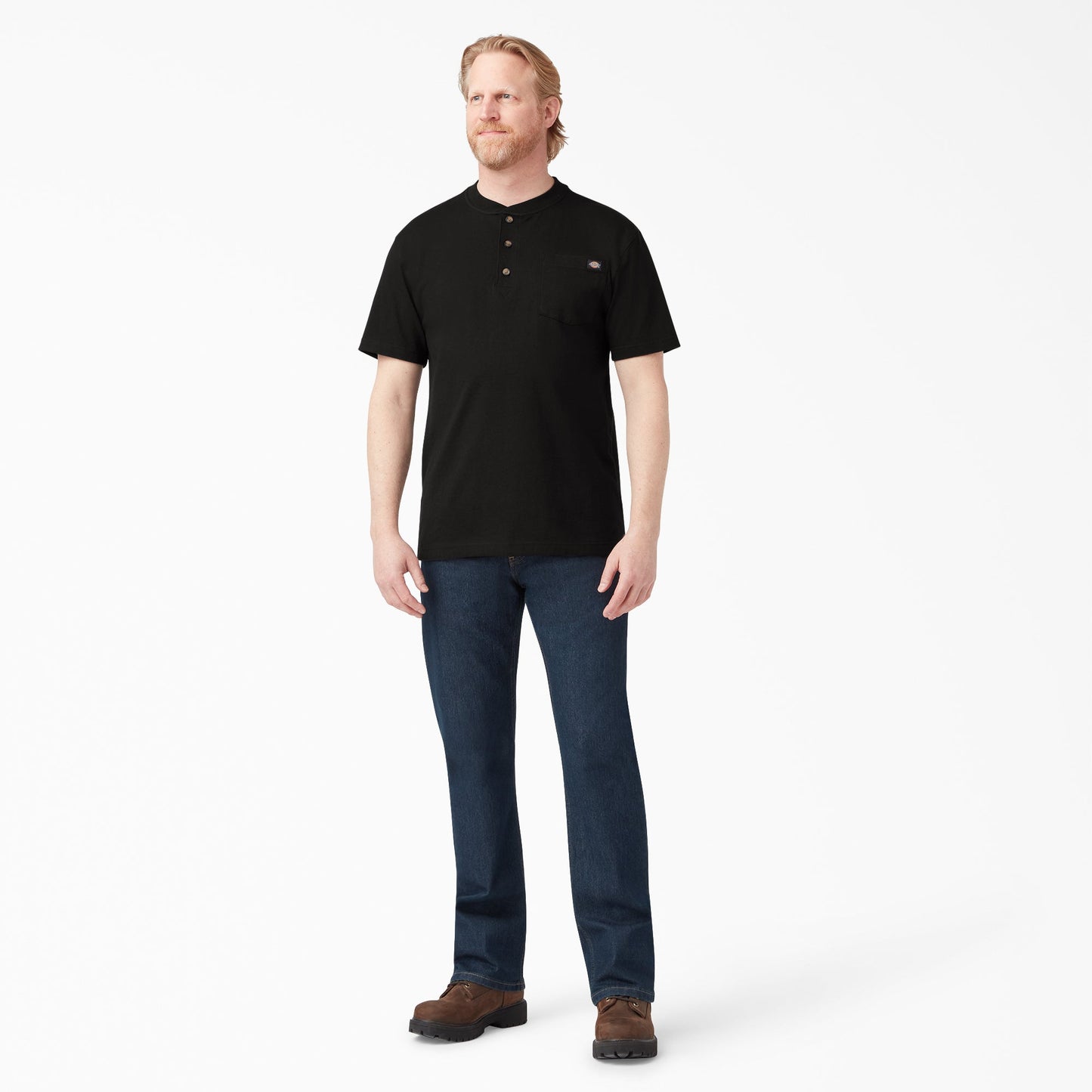Dickies Heavyweight Short Sleeve Henley T-Shirt