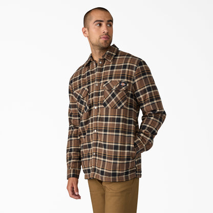 Dickies Water Repellent Fleece-Lined Flannel Shirt Jacket