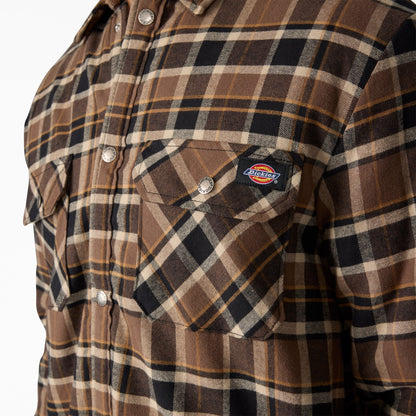 Dickies Water Repellent Fleece-Lined Flannel Shirt Jacket