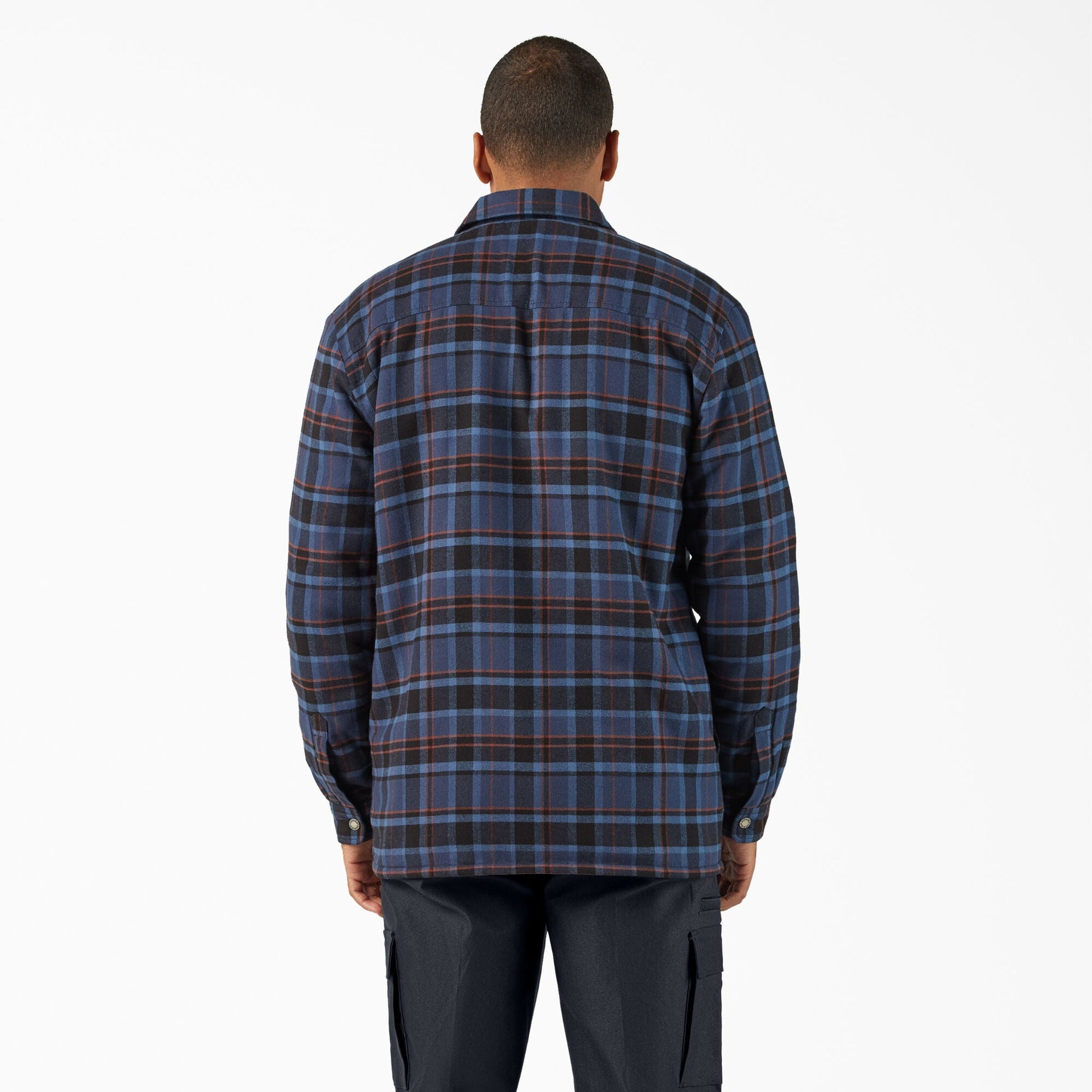 Dickies Water Repellent Fleece-Lined Flannel Shirt Jacket