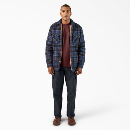 Dickies Water Repellent Fleece-Lined Flannel Shirt Jacket