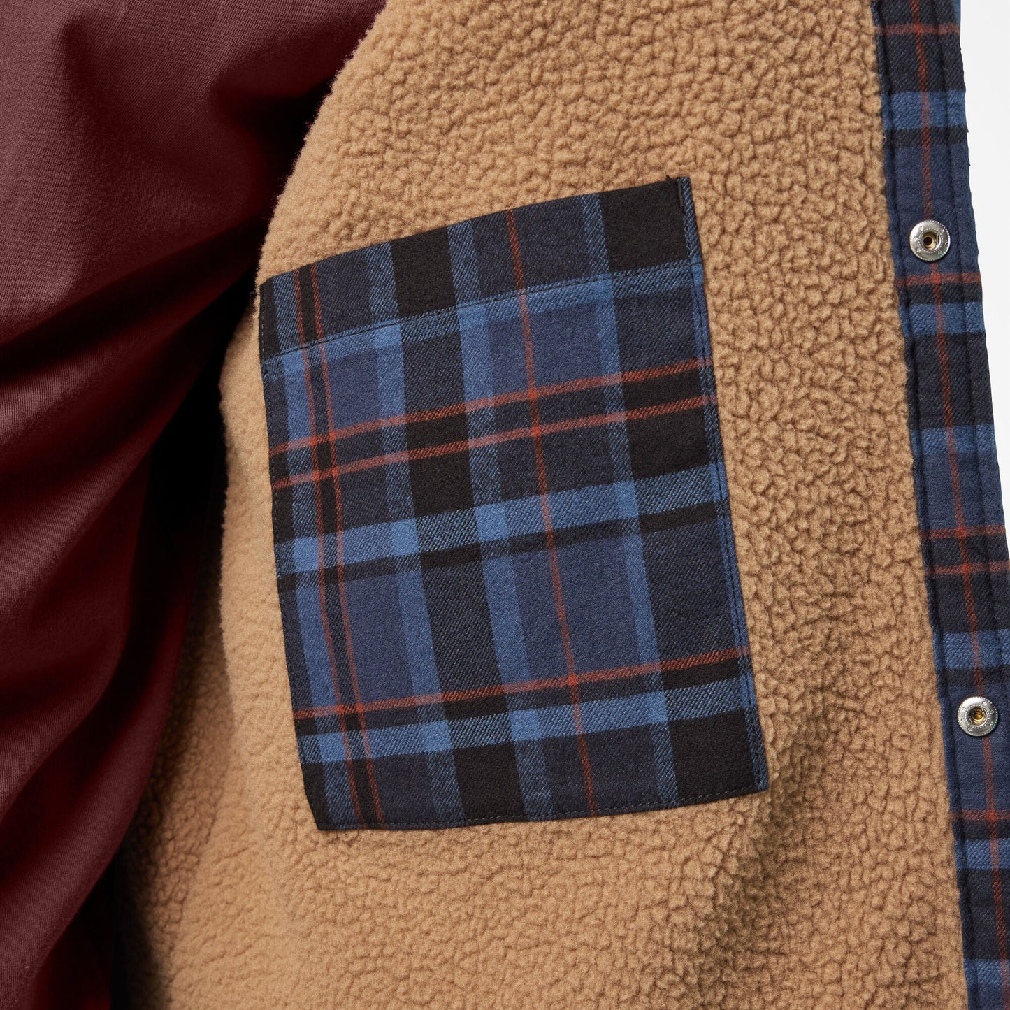 Dickies Water Repellent Fleece-Lined Flannel Shirt Jacket