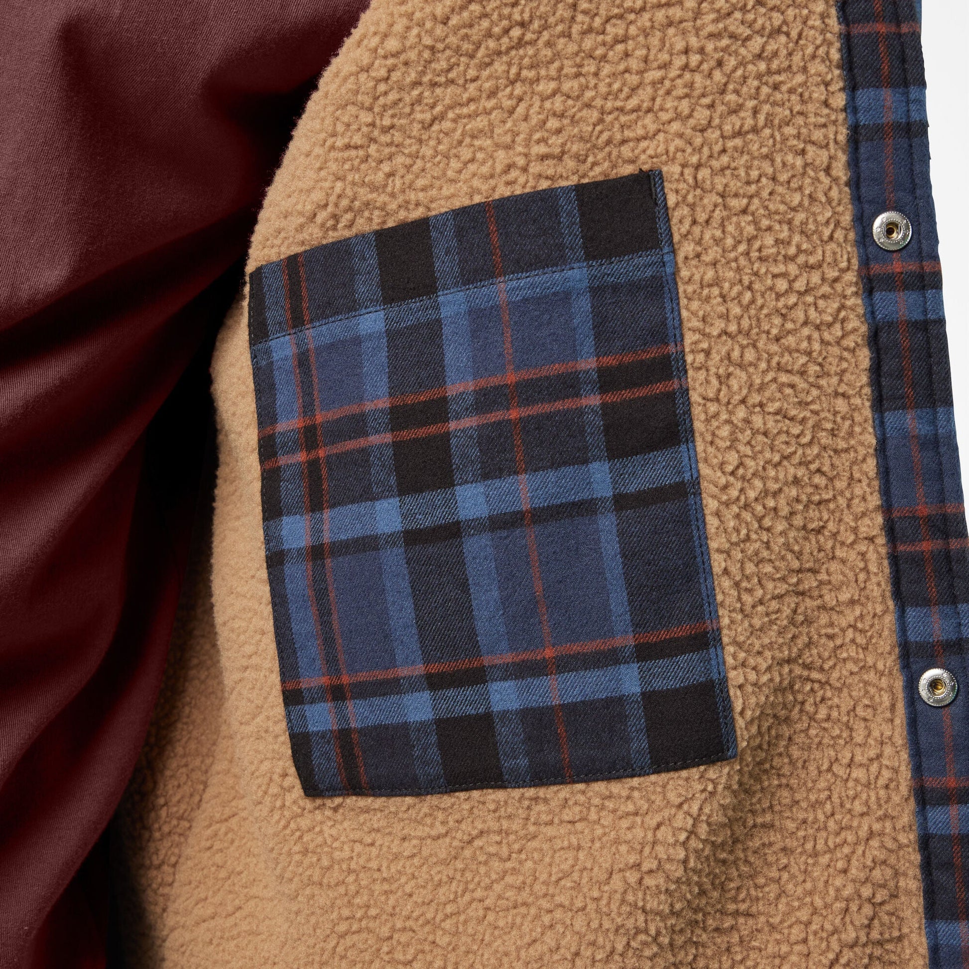 Dickies Water Repellent Fleece-Lined Flannel Shirt Jacket