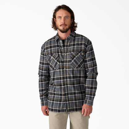 Dickies Water Repellent Fleece-Lined Flannel Shirt Jacket