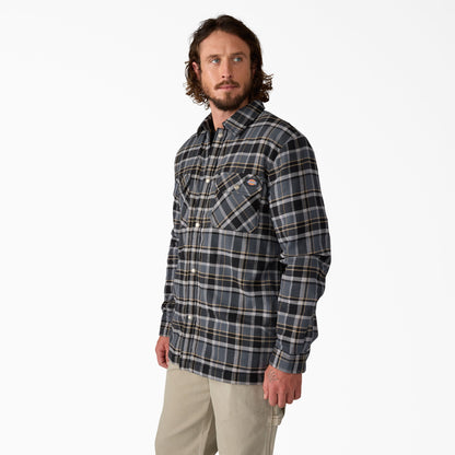 Dickies Water Repellent Fleece-Lined Flannel Shirt Jacket