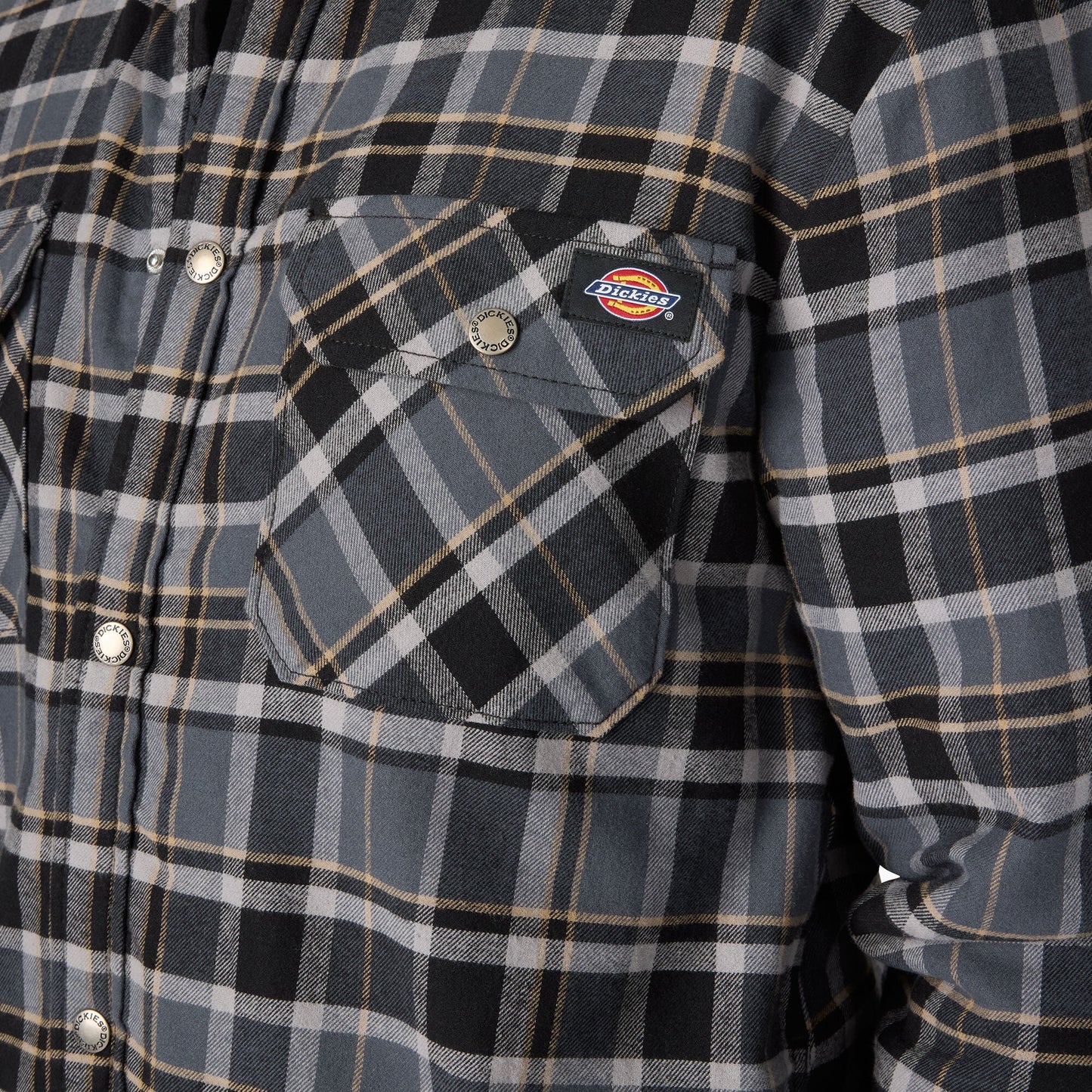 Dickies Water Repellent Fleece-Lined Flannel Shirt Jacket