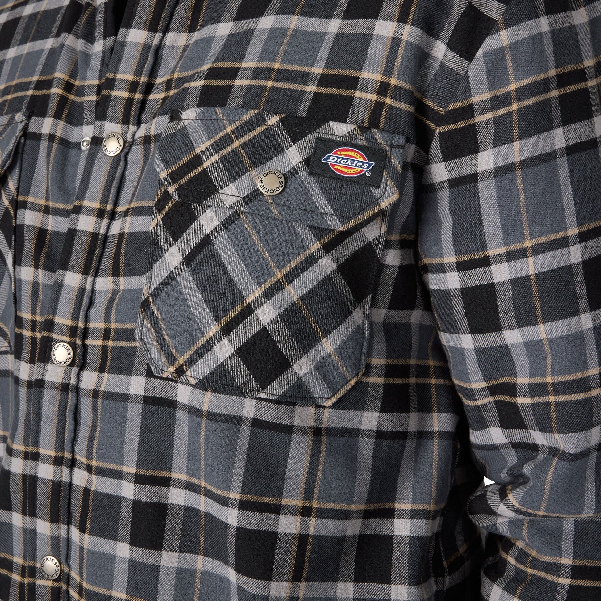 Dickies Water Repellent Fleece-Lined Flannel Shirt Jacket
