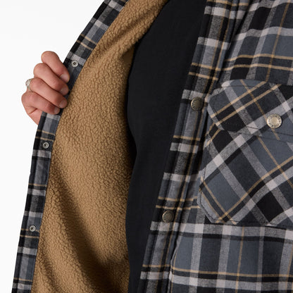 Dickies Water Repellent Fleece-Lined Flannel Shirt Jacket
