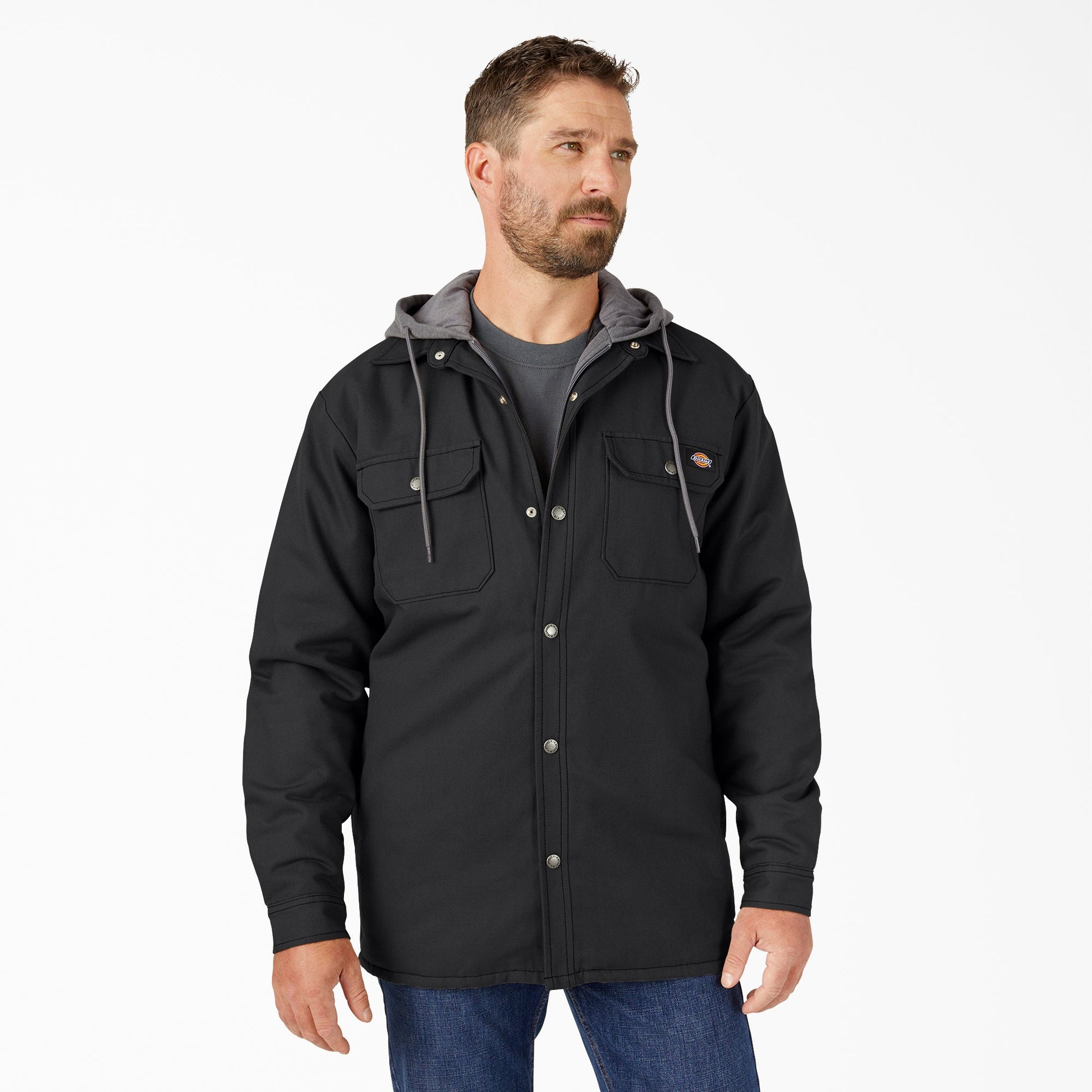 Dickies Water Repellent Duck Hooded Shirt Jacket