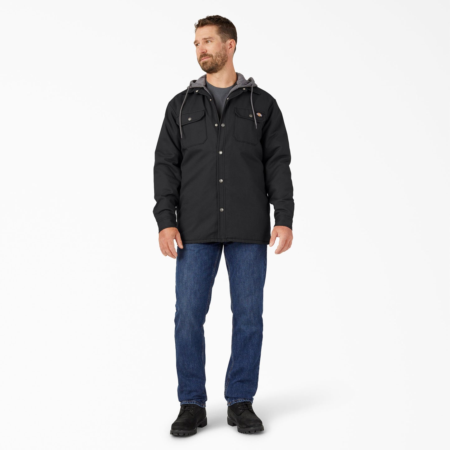 Dickies Water Repellent Duck Hooded Shirt Jacket