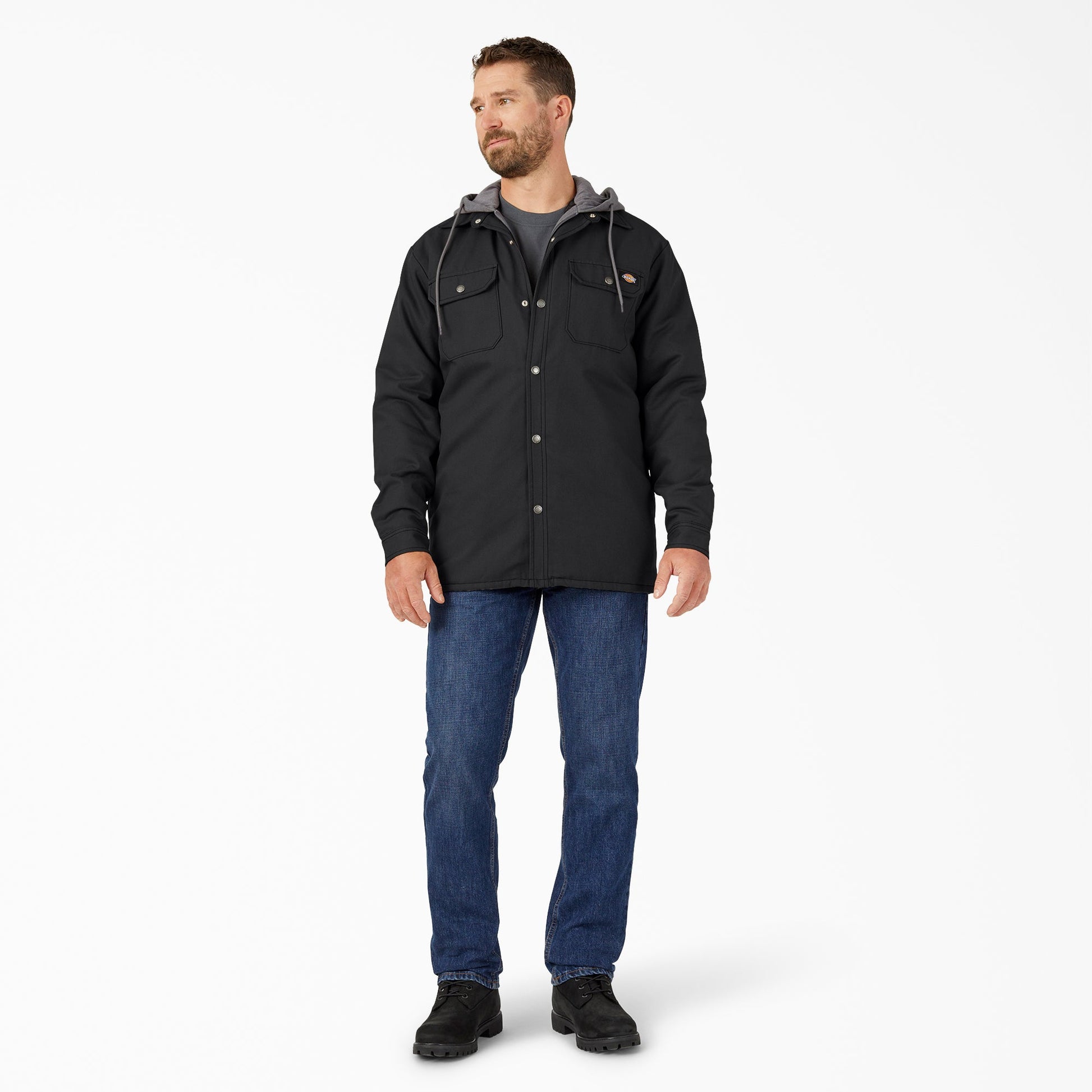 Dickies Water Repellent Duck Hooded Shirt Jacket