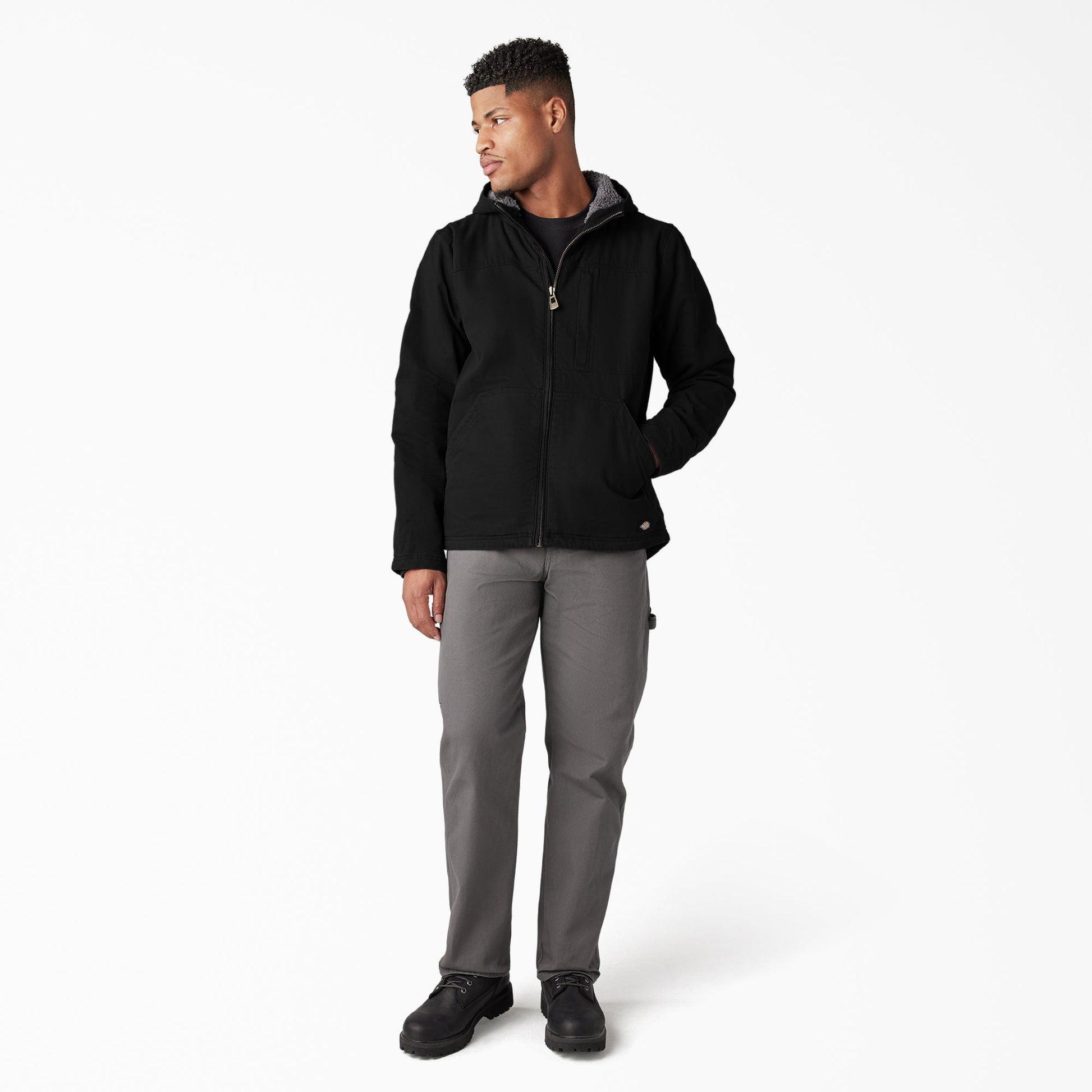 Dickies Duck Canvas High Pile Fleece Lined Jacket
