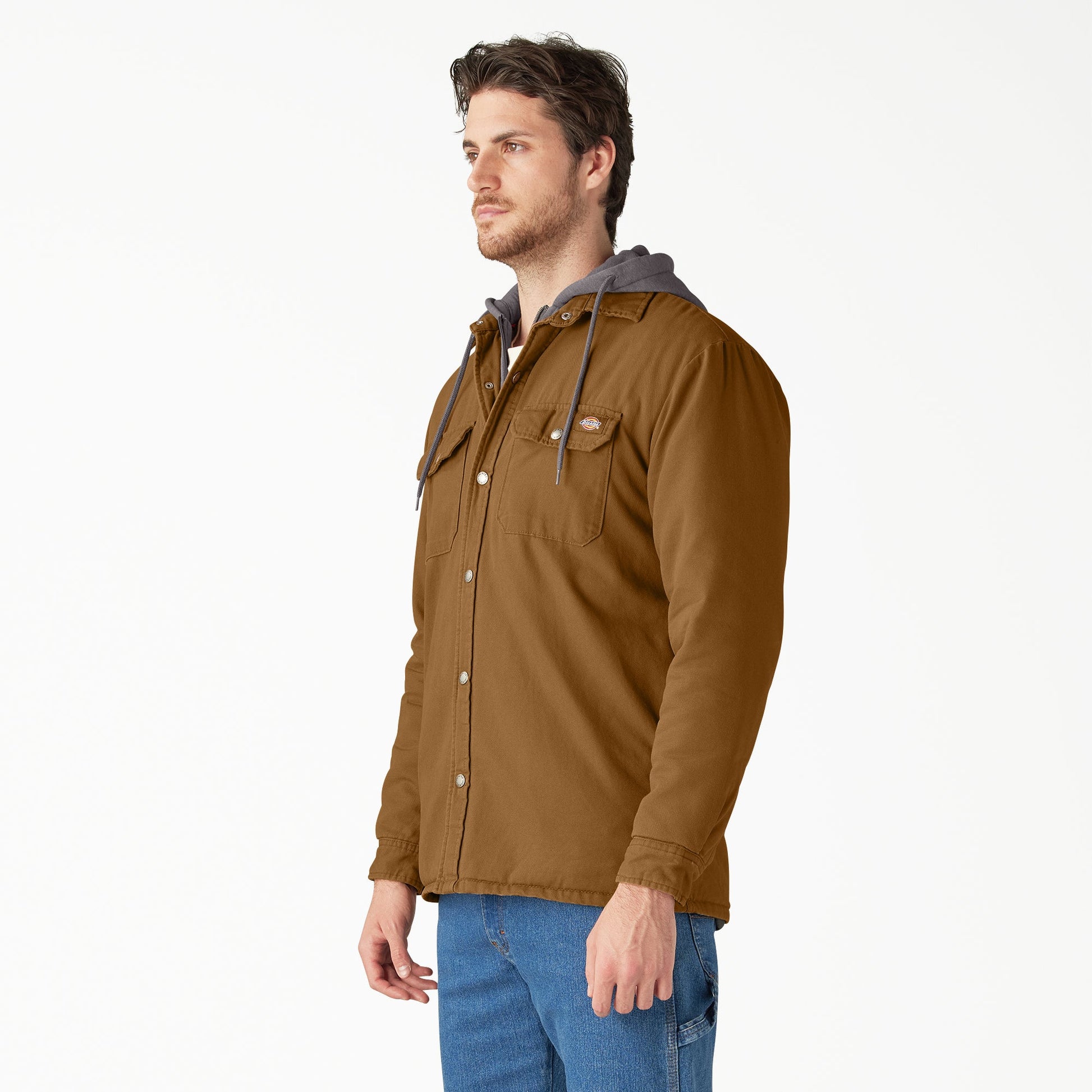 Dickies Water Repellent Duck Hooded Shirt Jacket