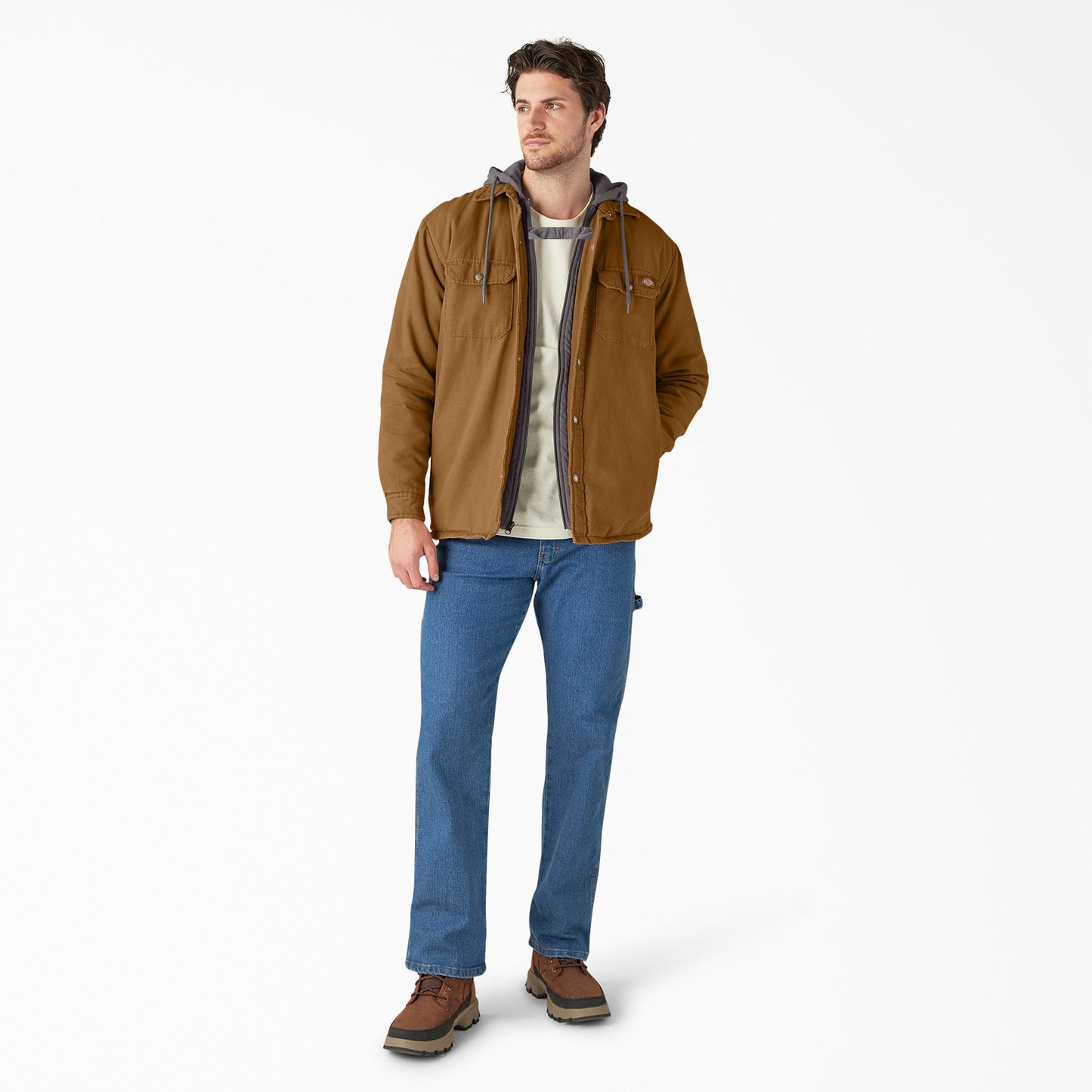 Dickies Water Repellent Duck Hooded Shirt Jacket