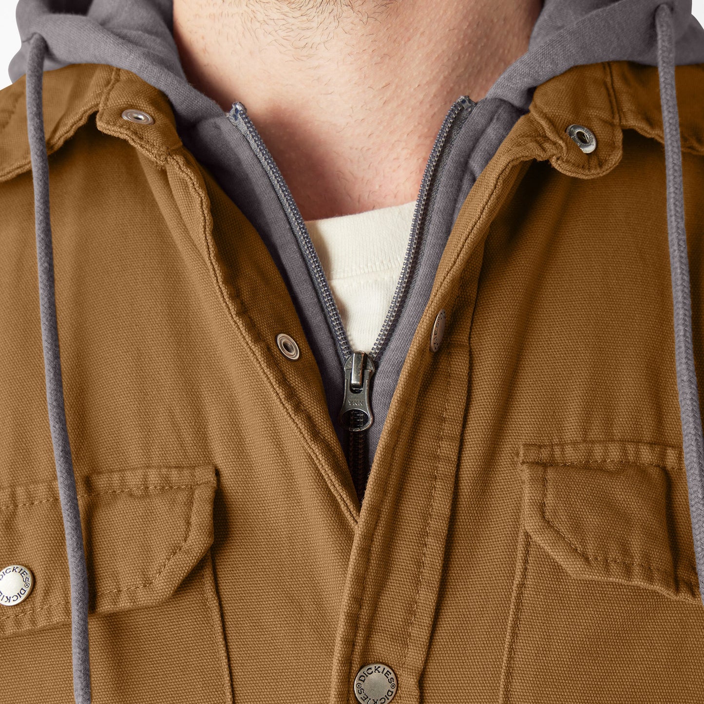 Dickies Water Repellent Duck Hooded Shirt Jacket