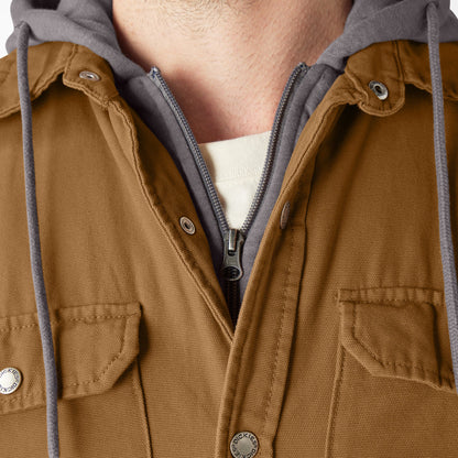 Dickies Water Repellent Duck Hooded Shirt Jacket