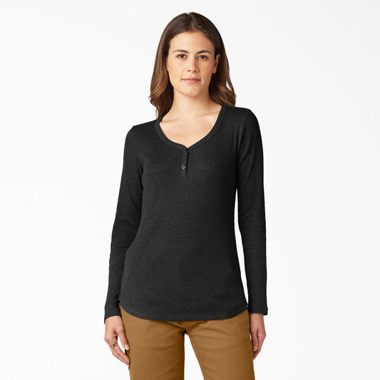 Dickies Women's Henley Long Sleeve Shirt