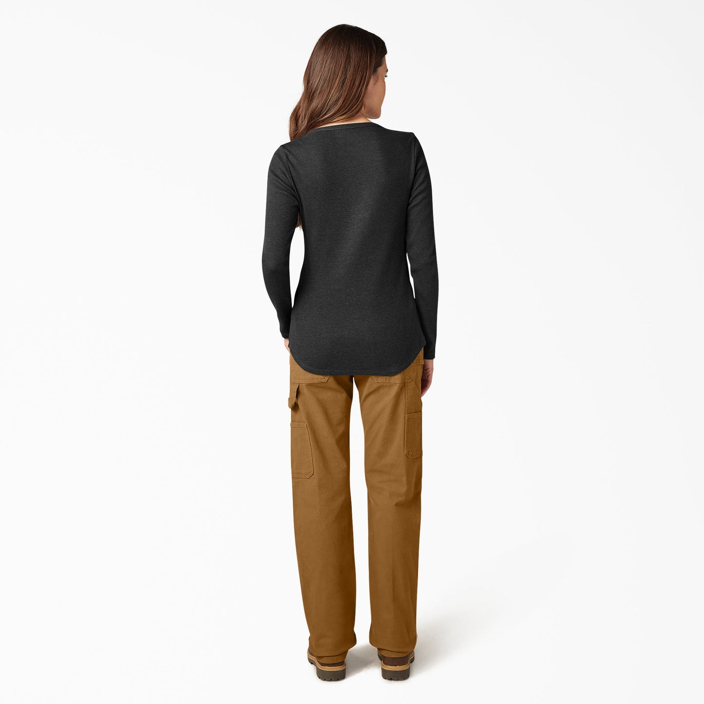 Dickies Women's Henley Long Sleeve Shirt