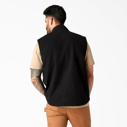 Dickies Duck Canvas High Pile Fleece Lined Vest