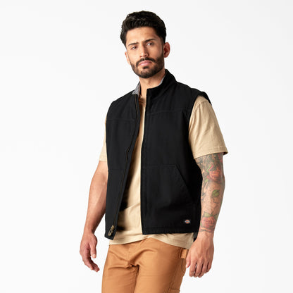 Dickies Duck Canvas High Pile Fleece Lined Vest