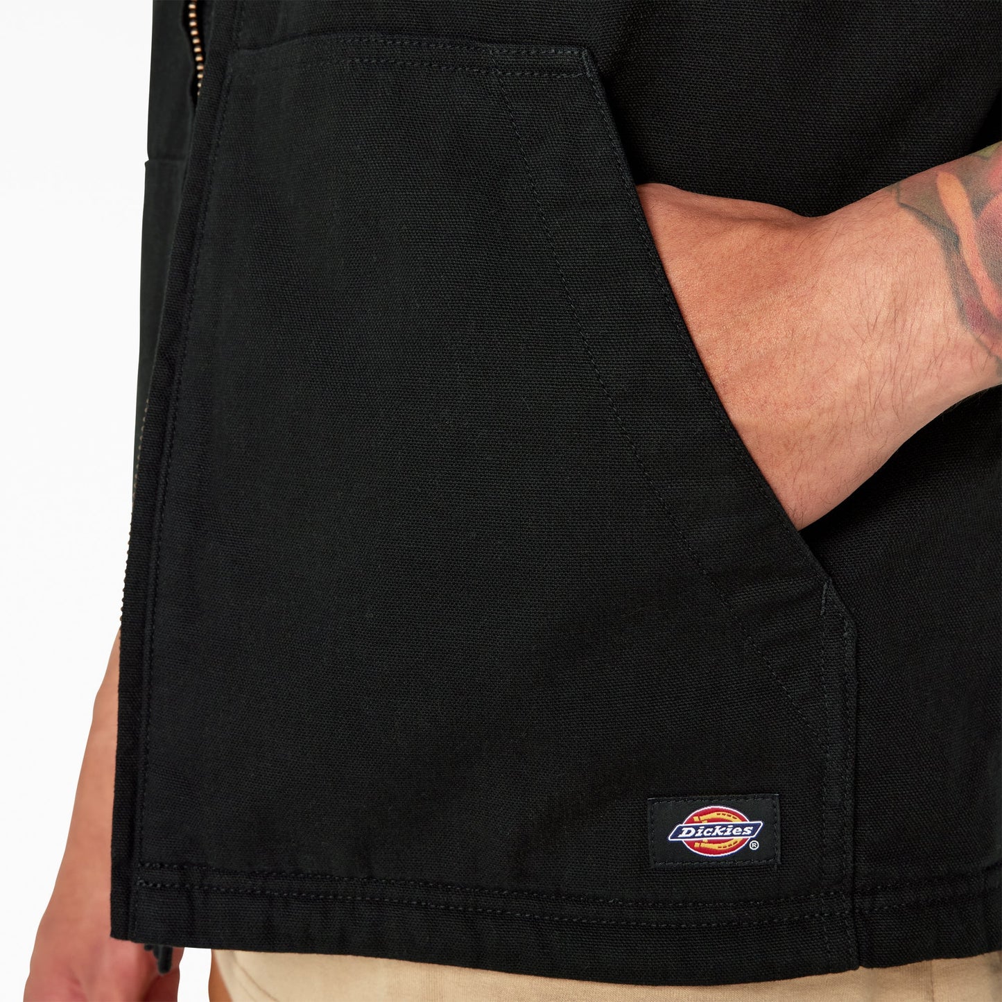 Dickies Duck Canvas High Pile Fleece Lined Vest