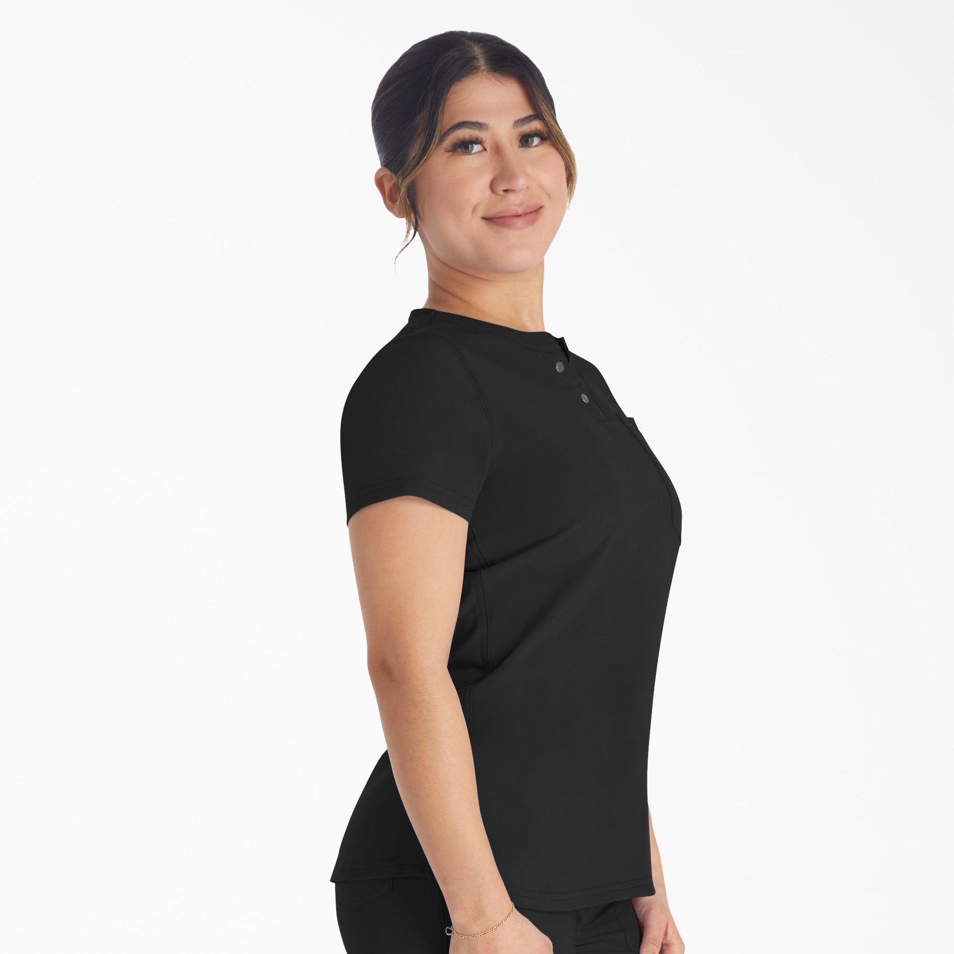 Dickies Women's EDS NXT Henley Scrub Top
