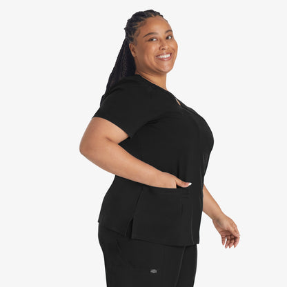 Dickies Women's EDS Essentials Mock Wrap Scrub Top