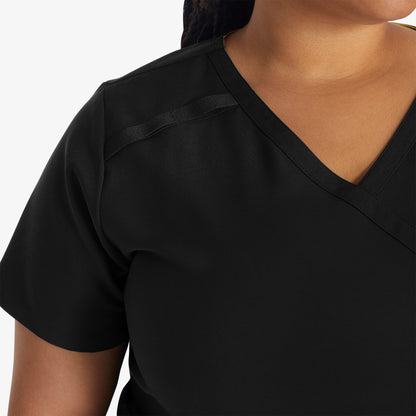 Dickies Women's EDS Essentials Mock Wrap Scrub Top