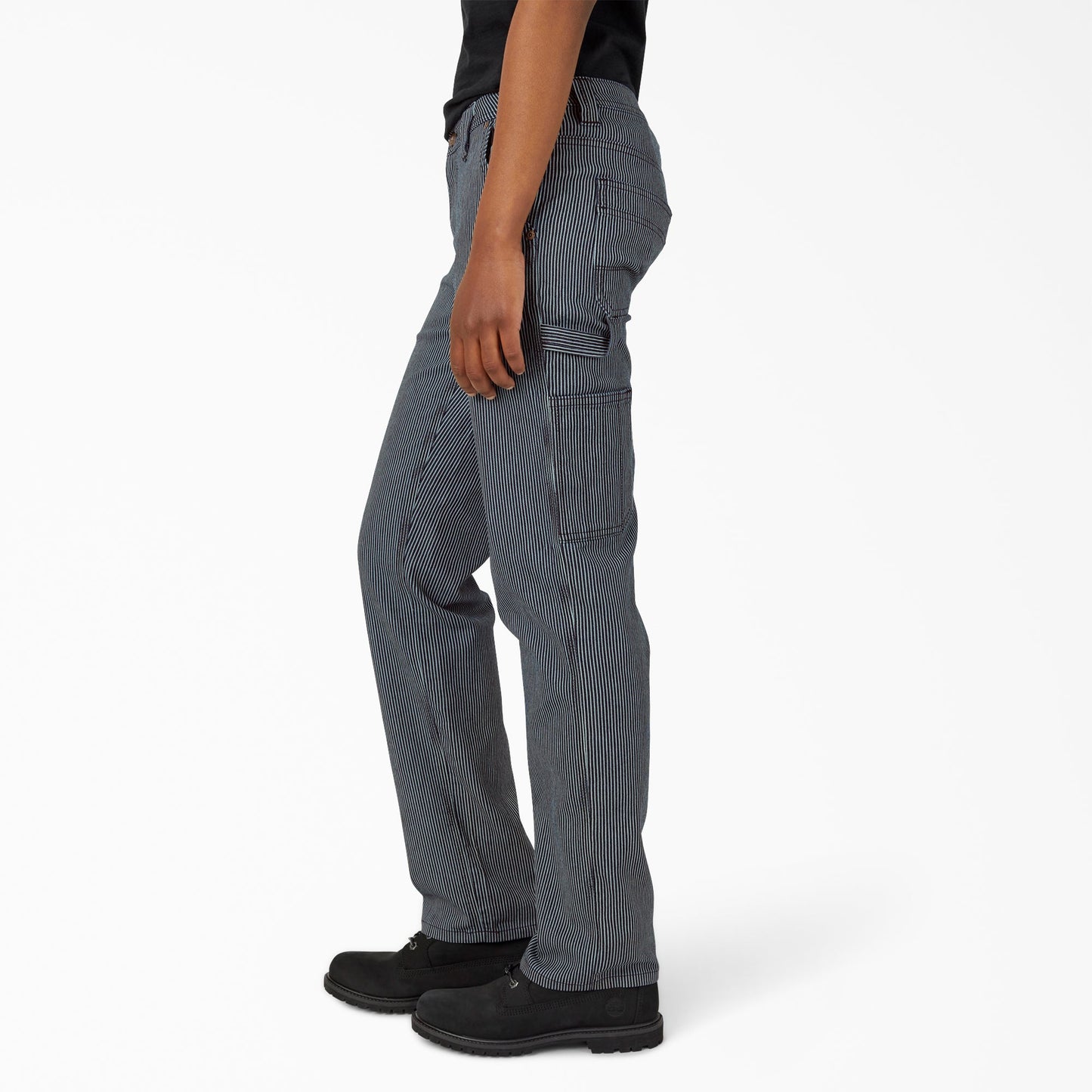 Dickies Women's FLEX Relaxed Fit Hickory Stripe Carpenter Pants