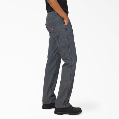 Dickies Women's FLEX Relaxed Fit Hickory Stripe Carpenter Pants