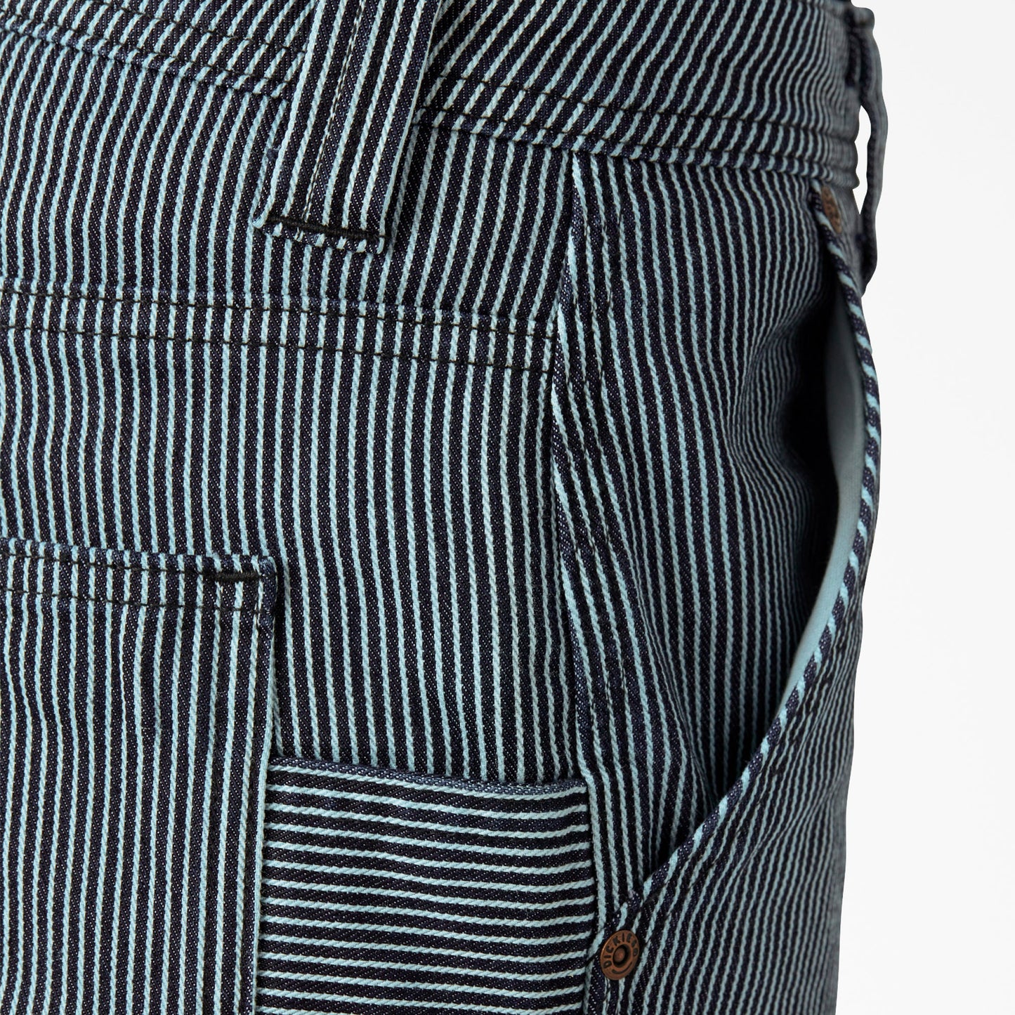 Dickies Women's FLEX Relaxed Fit Hickory Stripe Carpenter Pants