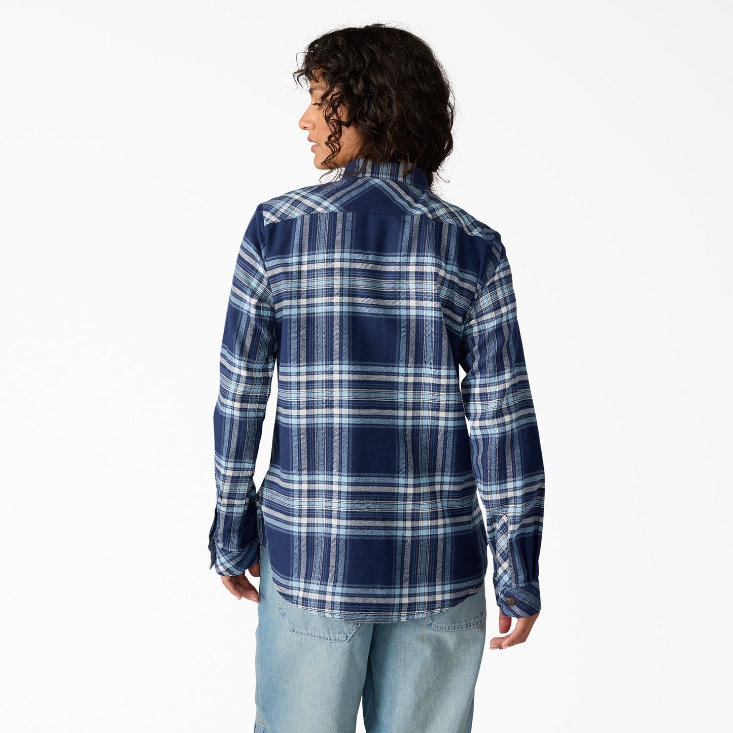 Dickies Women's Plaid Flannel Long Sleeve Shirt